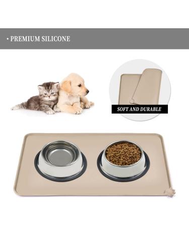 Shop Reopet Silicone Pet Feed Mats - Waterproof Dog & Cat Space Mats with Elevated Edges - 71 x 45 cm (1 Pack) - International Shipping Available - Buy Online on GoSupps.com