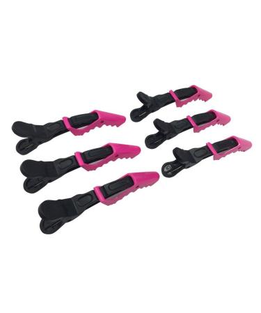 BEINY 6PCS Plastic Crocodile Hair Styling Clips - Non Slip Grip Alligator Clips for Thick Hair - Rose Red Barrettes for Women Girls - Buy Online on GoSupps.com