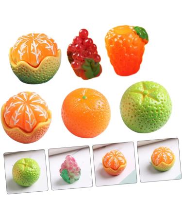 CORHAD 24pcs Artificial Fruit Doll Fruits Lemon Slice Model Fruits Cake Topper Realistic Grape Props Lifelike Grape Props Hairclips Photo Frames Ornaments Material Phone Case Resin Child - Buy Online on GoSupps.com