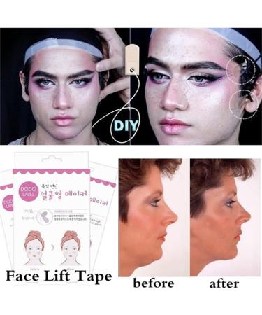Buy Face Lift Stickers - Invisible Thin Face Lift Tape for Instant Chin Lifting | Medical-Grade Makeup Tools for a Youthful Look - Buy Online on GoSupps.com