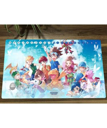 Digimon Adventure Anime Trading Card Game Playmat with Card Zones + Free Bag - Buy Online on GoSupps.com