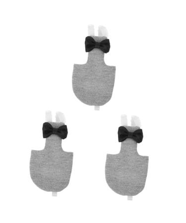 MipCase 3st Flying Bird Windulas Fashion clothing Sittich bird costume birdie decorative bird clothing Papagei cosplay clothing fashionable bird decorations The bird small parrot cotton grayx3st 12x6cmx3pcs