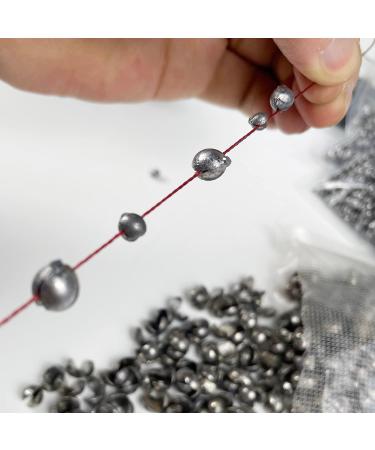 FREE FISHER 500Pcs Removable Split-Shot Lead Sinking Fishing Sinkers 0.4g - Buy Online on GoSupps.com