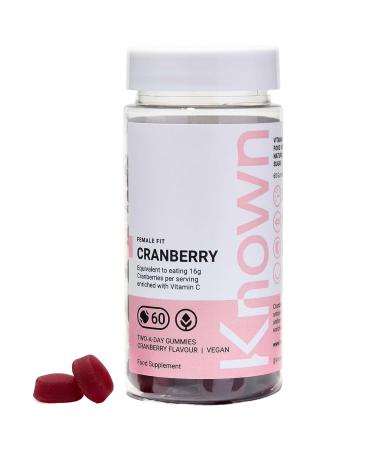 Cranberry Gummies for UTI (Urinary Infections) | Natural Cranberry Support | Delicious Natural Cranberry Flavour | 60 Two-a-Day Vegan Vitamin Gummies (One Month s Supply)
