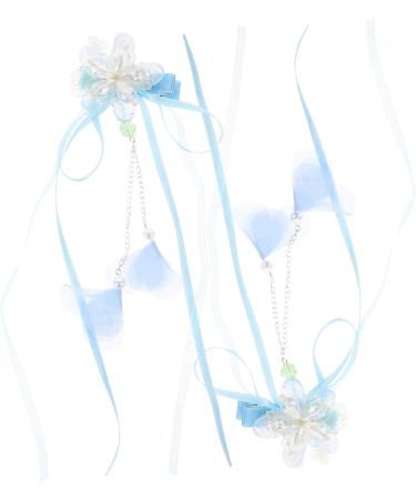 Beaupretty 3 Pairs tassel flower hair clip hair accessories for kids flower headpiece blue hair accessories kid hair accessories dangle tassel hair clip hair clips child the flowers hairpin - Buy Online on GoSupps.com