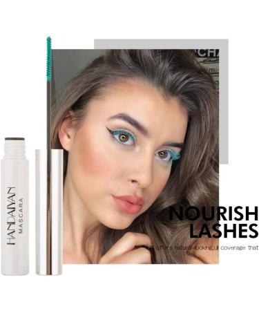 Allbestaye Colorful Mascara Fine Brush Head Waterproof Blue Red Black Purple Green Yellow - Buy Online on GoSupps.com