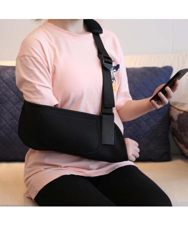 Arm Sling Shoulder Immobilizer for Torn Rotator Cuff - Medical Brace for Elbow & Wrist Injuries Left & Right Arm Men & Women - Support for Fractures Dislocations & Strains - Buy Online on GoSupps.com