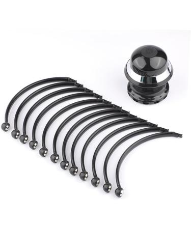 Fomiyes Scalp Massager | Relaxing Head Massager & Hair Brush for Women | Black Scalp Brush 17.6x13.7 - Buy Online on GoSupps.com