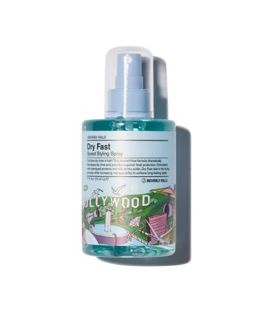 J Beverly Hills Blue Dry Fast Speed Styling Spray with Keratin to Build Strong Hair 7 Oz