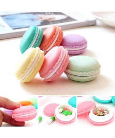 SECOWEL 12 Mini Cute Colorful Macaron Jars - Headphone Earrings SD Card & Cosmetic Storage Organizer - Buy Online on GoSupps.com