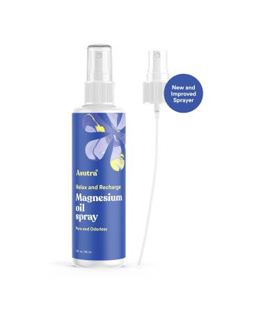 ASUTRA Topical Magnesium Chloride Oil Spray 4 fl oz (2 Pack) | Pure Zechstein | Rapid Absorption | Magnesium Body Oil - Buy Online on GoSupps.com