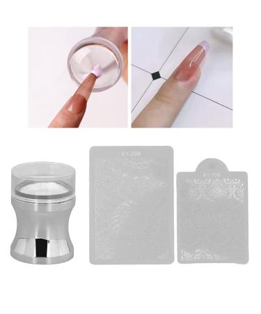 Nail Art Stamper - Soft Silicone Transparent Manicure Tool with Stamping Plates for DIY Nail Decor | International Shipping - Buy Online on GoSupps.com