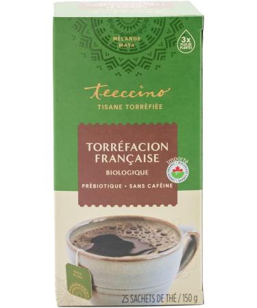 Teeccino Herbal Tea French Roast Rich & Roasted Herbal Tea That s Caffeine Free & Prebiotic for Natural Energy Coffee Alternative 25 Tea Bags - Buy Online on GoSupps.com