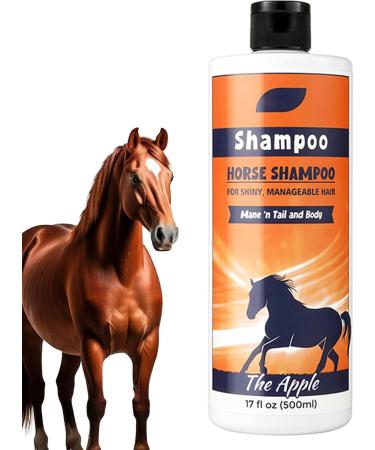 Ynnhik Horse Shampoo | 500ml Nourishing Coat and Mane Shampoo | Horse Grooming Supplies Coat Cleaner for Cleaning and Conditioning - Buy Online on GoSupps.com