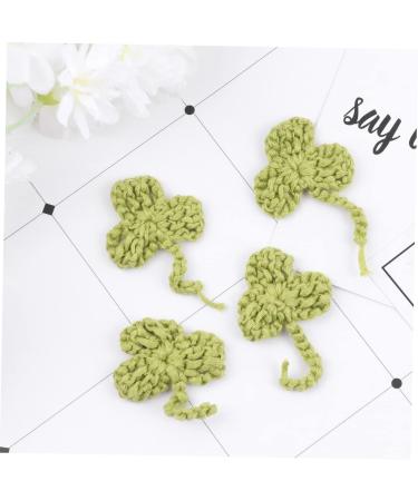 Operitacx 10pcs Socks Badge Sign Crocheted Shamrock Appliques Applique Patches Accessories Shoes and Hats - Buy Online on GoSupps.com
