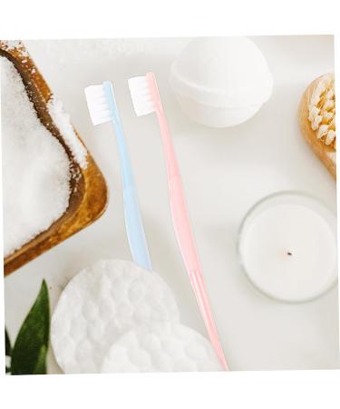 FRCOLOR Extra Soft Toothbrushes 6 Pack for Travel & Home - Full Mouth Cleaning & Tongue Scraper - Portable Camping Essentials - Buy Online on GoSupps.com