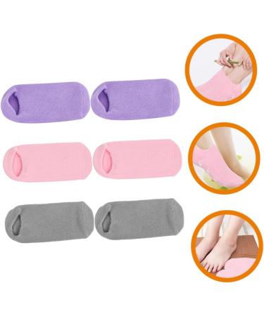 ORFOFE Essential Oil 3 Pairs Foot Gel Socks Non-slip Miss Vegetable Gel Nursing Cover Essential Oils - Buy Online on GoSupps.com