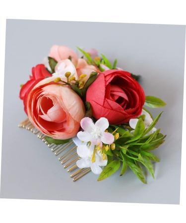 FRCOLOR 1pc Wedding Hair Accessories Hair Comb for Women Bridal Hair Flower Hair Clips for Women Hair Barrettes for Women Tiara The Flowers Artificial Flower Simulated Silk Flowers Bride - Buy Online on GoSupps.com