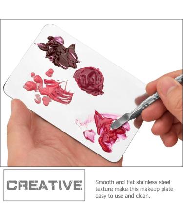 Palette de Maquillage en Acier Inoxydable avec Spatule Kit Cosm tique Portable pour M langer Fond de Teint Pigments et Nail Art Outil Indispensable pour Maquilleurs - Buy Online on GoSupps.com