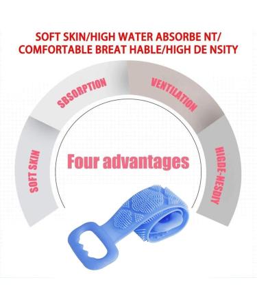 Yolistar Silicone Double-Sided Shower Scrub Belt | Body Brush & Back Massage Strap for Deep Cleaning & Skin Peeling - Shop Internationally! - Buy Online on GoSupps.com