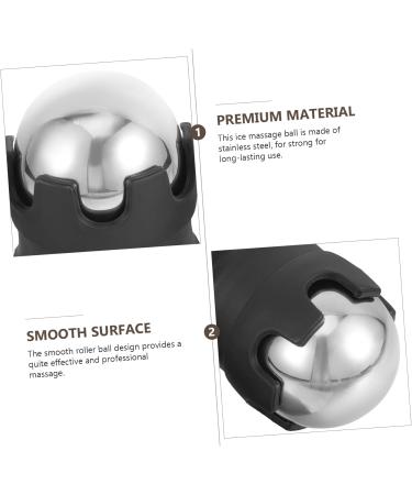 Fomiyes Small Metal Cooling Massage Balls - Portable Face Roller for Relaxation & Sports Recovery - Buy Online on GoSupps.com