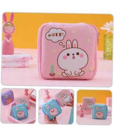 Healifty Period Towel Storage Bag Organizer for Teens - 16 Pcs Zip Lock Makeup Travel Bag Case, Nursing Mat Pouch - Cute Miss Design - 11X11X4.5CM (As Shown) - Buy Online on GoSupps.com