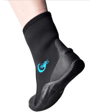 Yonsub Wetsuit Booties 3mm/5mm for Men & Women | Neoprene Surf Shoes with Puncture-Resistant Sole | Ideal for Watersports & Beach Activities - Buy Online on GoSupps.com