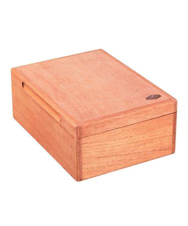 Humidor 50 Cigars Brown with Hygrometer and Humidifier -Convenient Out Box