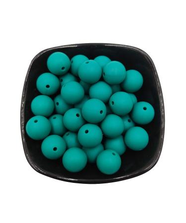 100pcs 9mm Silicone Round Loose Ball Pearl Ball DIY Mom Necklace Accessories Chewing Ball