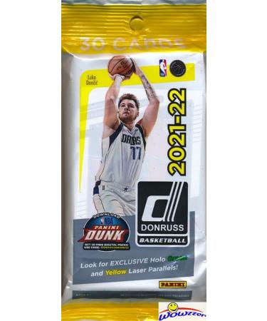 2021/22 Panini Donruss NBA Basketball HUGE JUMBO FAT CELLO Pack with 30 Cards! Look for EXCLUSIVE PARALLELS Plus Rookies & Autos of Evan Mobley, Cade Cunningham, Scottie Barnes & Many More! WOWZZER!