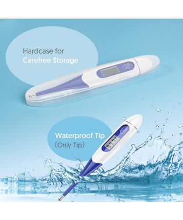 Buy Digital Oral Thermometer for Adults - Fast 60s Fever Reading - Blue | International Shipping - Buy Online on GoSupps.com