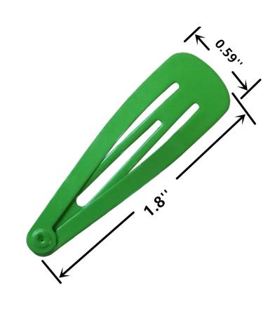 100-Piece Solid Color 2 Metal Snap Clips for Women - Hair Barrettes Collection - Buy Online on GoSupps.com
