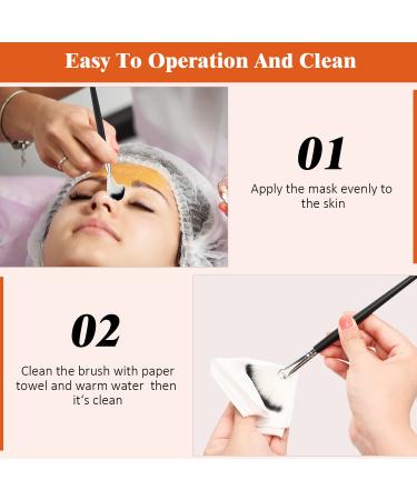 9-Piece Facial Brush Set for Peel Masks and Makeup Application - Soft Fan Brushes in Black and Silver - Buy Online on GoSupps.com