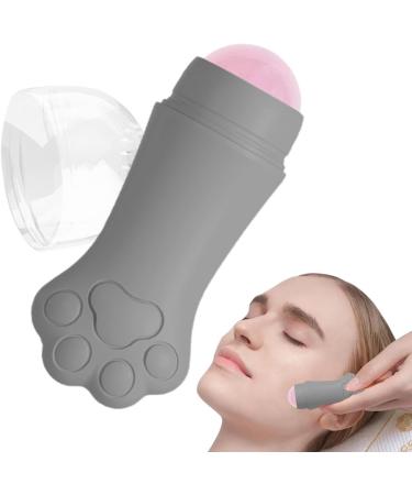 Jade Face Roller Puffiness Reducing Roller Facial Roller Skincare Roller Cat Claw Facial Skin Massager Roller Jade Stone Skin Care Tool Relaxing Jade Roller for Skin Gray - Buy Online on GoSupps.com