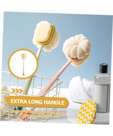 BELLIFFY Exfoliating Bath Brush Loofah Scrubber for Men - Shower Body Brush with Handle - Buy Online on GoSupps.com