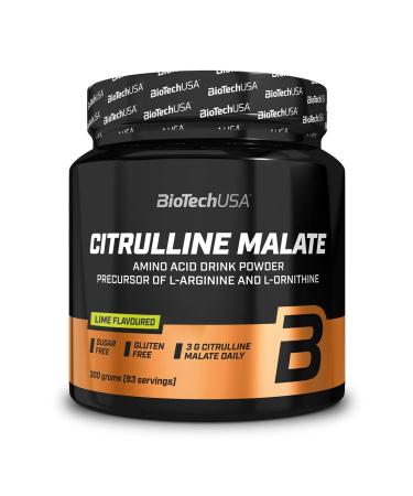 BioTechUSA Citrulline Malate Flavoured Powder with L-citrulline-Malate Formula 300 g Lime
