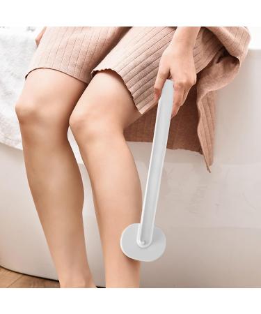Exfoliating Shower Back Scrubber with Soap Dispenser - Long Handle Bath Brush for Deep Cleansing and Skin Exfoliation - Gray - Buy Online on GoSupps.com