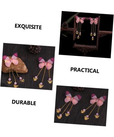 FRCOLOR Accessories Pairs hanfu butterfly headdress fabric hairpin hanfu hair clip kids hairpin with tassel decorative hair clips chinese girl hair accessories child modeling alloy Kids - Buy Online on GoSupps.com