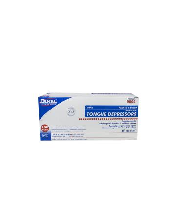 Dukal 6-Inch Tongue Depressors 100ct - Disposable Wooden Depressors for Medical Use - Buy Online on GoSupps.com