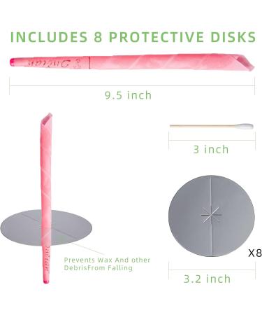 20 Pcs All Natural Beeswax Ear Candles | Non-Toxic Fragrance Cones with Protective Disks and Cotton Swab Rainbow - Buy Online on GoSupps.com