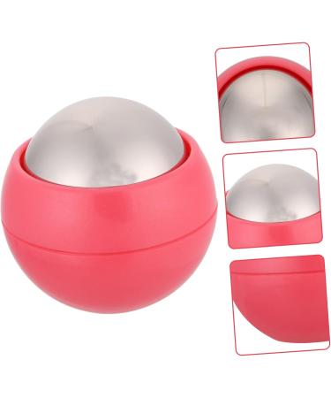 Healvian Hand Massage Ball | Stainless Steel Muscle Relief Tool | Face Back & Foot Massager - 6.5cm Pink - Buy Online on GoSupps.com