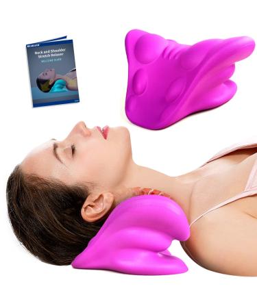 Naked endowers neck and shoulder-ties for pain relief and to align the cervical spine to relax and shoulder the neck and shoulders to relieve neck pain purplish