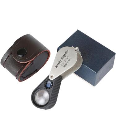 10X 25X Metal Folded Magnifier for Jewelry Reading Hobbies Insects Viewer Crafts Pocket Loupe Jewelers Loupe Workbench Sewing Repair Small Gift - Buy Online on GoSupps.com
