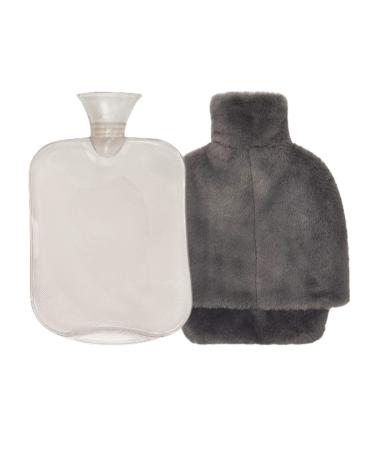 Zearly hot water bottle with cover 1.8l rubber hot water bag water bag for hand & foot warmer PVC classic warm -up bag for pain relief neck and shoulders