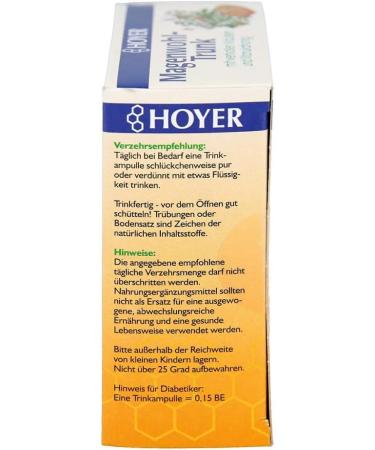 Hoyer Magenwohl Trunk Drinking Ampoules - 10x10 ml | International Shipping Available - Buy Online on GoSupps.com