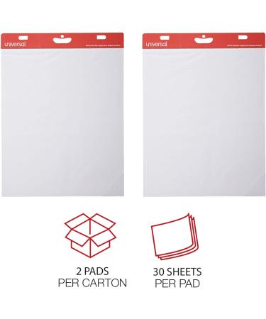 Universal 35603 Self Stick Easel Pads Unruled 25 x 30 White 30-Sheet Pads (Case of 2 Pads) - Buy Online on GoSupps.com