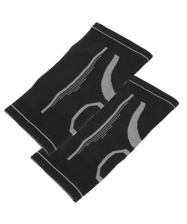 ZJchao Compression Elbow Support Sleeve for Running - Antiskid Warmth & Muscle Swelling Relief (Black/Gray - Buy Online on GoSupps.com
