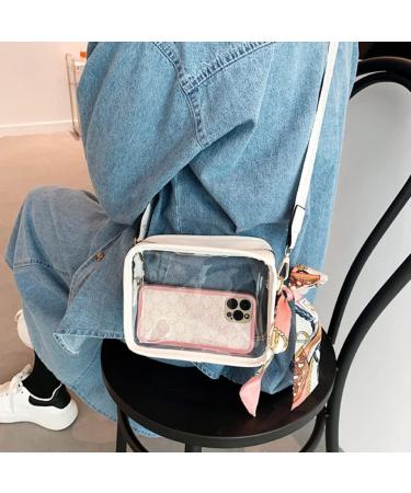 Juoxeepy Clear Stadium Approved Crossbody Bag - White - Buy Online on GoSupps.com
