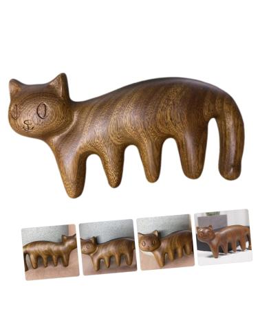 Fomiyes 5-in-1 Cat-Shaped Kitten Massage Comb & Scalp Massager - Antistatic Body & Head Skin Tool for Cats - Buy Online on GoSupps.com
