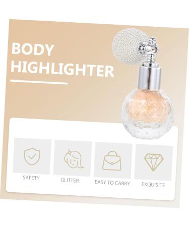 WOFASHPURET 1pc Body Air Bag Powder Hair Perfume Shimmering Face Powder Highlighter Sprayer Makeup Tools Glass Golden 1 count (Pack of 1) - Buy Online on GoSupps.com